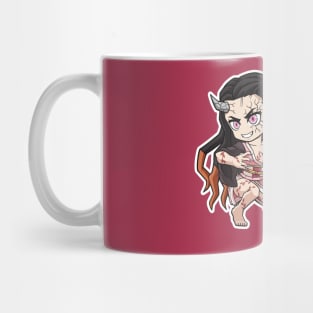 FA Chibi Nezuko Full Demon Form Mug